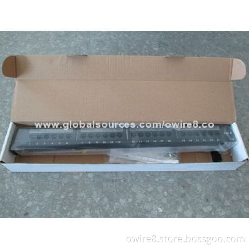 Cat5e, cat6, cat6a patch panel, made in China, communication equipment